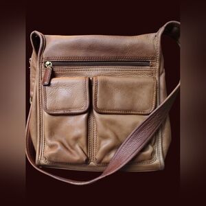 Fossil Leather Messenger Bag